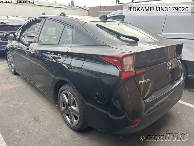 2022 Toyota Prius Xle VIN: JTDKAMFU3N3179020 Lot: 40917064