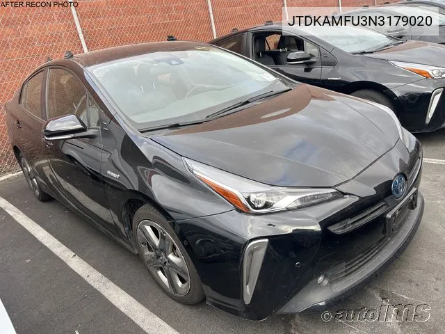 2022 Toyota Prius Xle VIN: JTDKAMFU3N3179020 Lot: 40917064