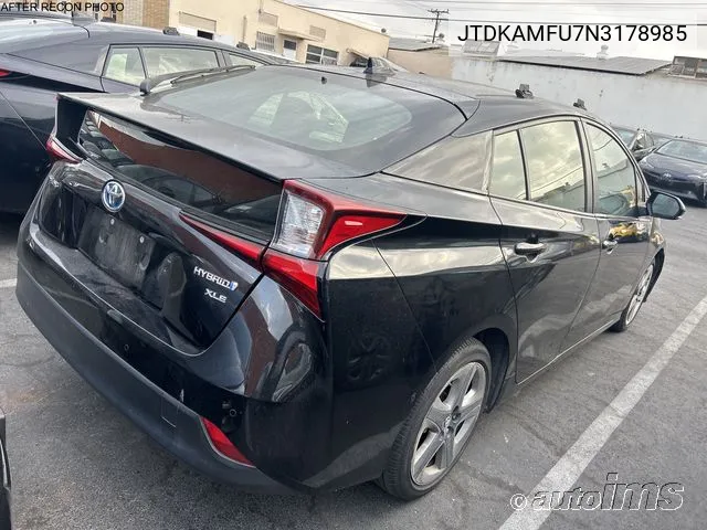 2022 Toyota Prius Xle VIN: JTDKAMFU7N3178985 Lot: 40917065