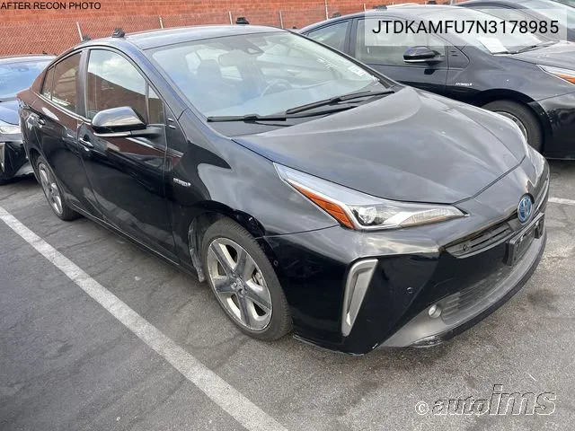 2022 Toyota Prius Xle VIN: JTDKAMFU7N3178985 Lot: 40917065