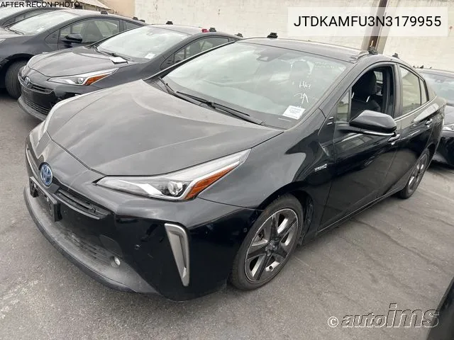 2022 Toyota Prius Xle VIN: JTDKAMFU3N3179955 Lot: 40917356