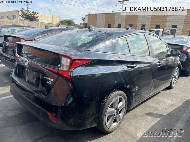 2022 Toyota Prius Xle VIN: JTDKAMFU5N3178872 Lot: 40917357