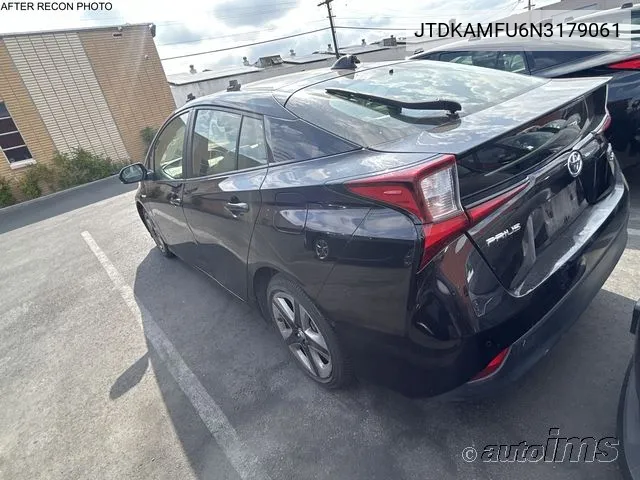 2022 Toyota Prius Xle VIN: JTDKAMFU6N3179061 Lot: 40917359