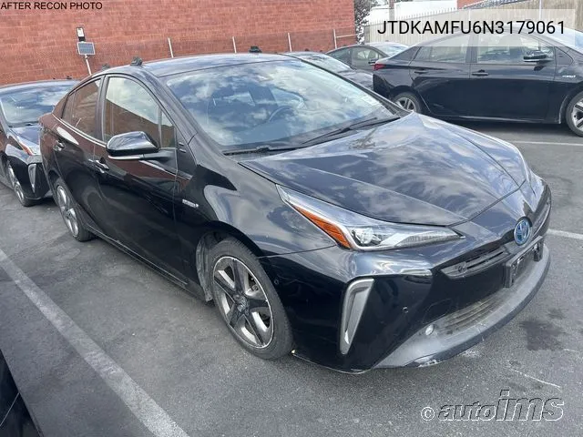 2022 Toyota Prius Xle VIN: JTDKAMFU6N3179061 Lot: 40917359