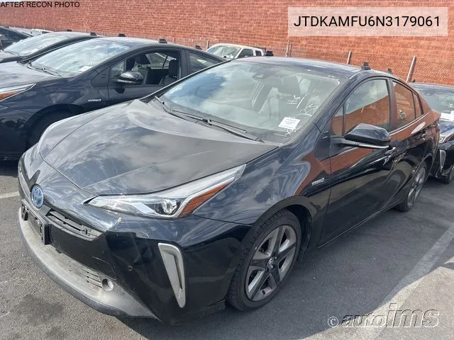 2022 Toyota Prius Xle VIN: JTDKAMFU6N3179061 Lot: 40917359