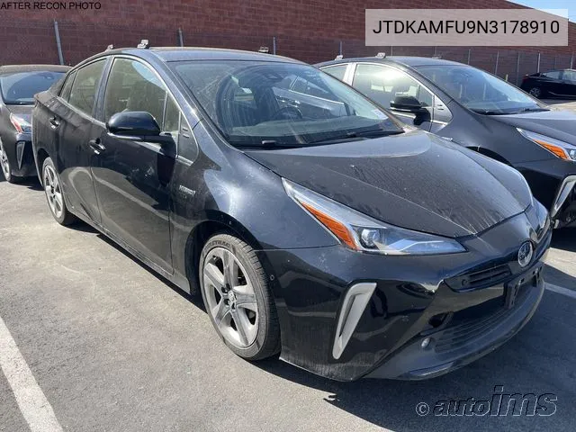 2022 Toyota Prius Xle VIN: JTDKAMFU9N3178910 Lot: 40917360