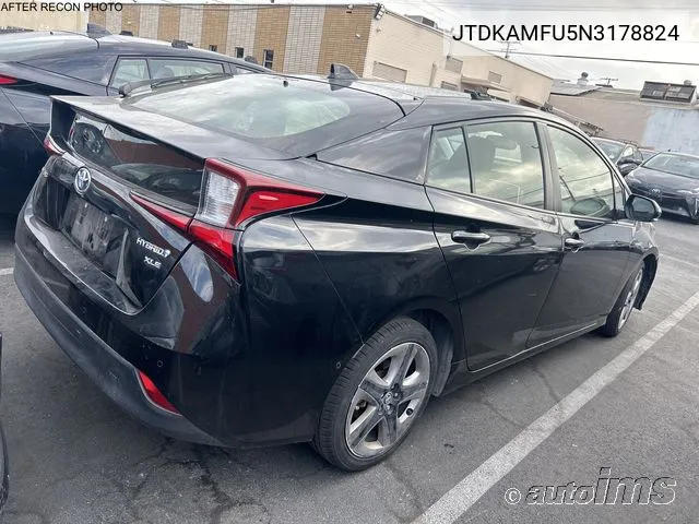 2022 Toyota Prius Xle VIN: JTDKAMFU5N3178824 Lot: 40917367