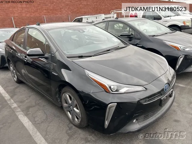 2022 Toyota Prius Xle VIN: JTDKAMFU1N3180523 Lot: 40917410