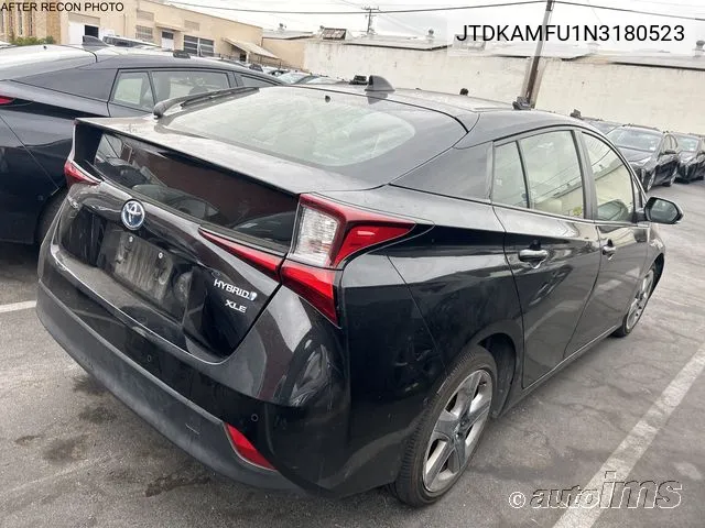 2022 Toyota Prius Xle VIN: JTDKAMFU1N3180523 Lot: 40917410