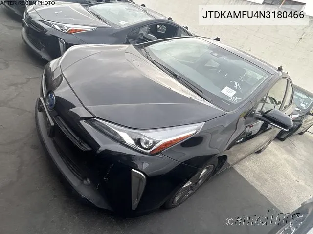 2022 Toyota Prius Xle VIN: JTDKAMFU4N3180466 Lot: 40917411