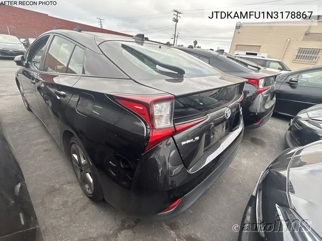 2022 Toyota Prius Xle VIN: JTDKAMFU1N3178867 Lot: 40917412