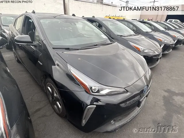 2022 Toyota Prius Xle VIN: JTDKAMFU1N3178867 Lot: 40917412