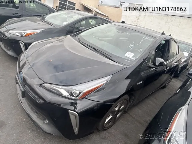 2022 Toyota Prius Xle VIN: JTDKAMFU1N3178867 Lot: 40917412