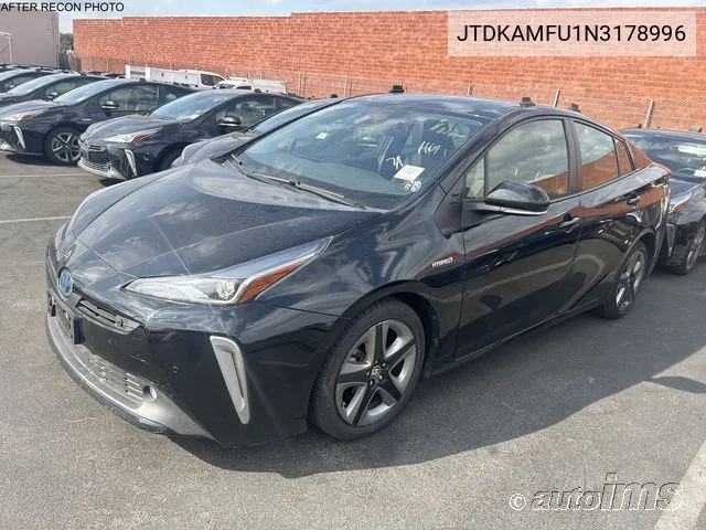 2022 Toyota Prius Xle VIN: JTDKAMFU1N3178996 Lot: 40917729