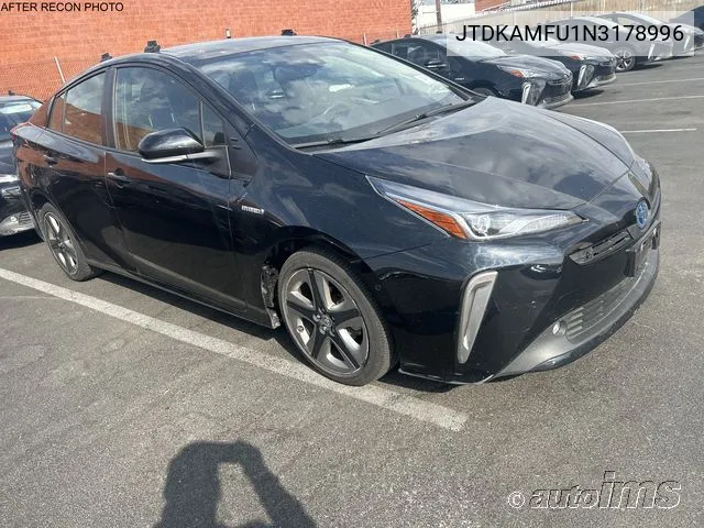 2022 Toyota Prius Xle VIN: JTDKAMFU1N3178996 Lot: 40917729