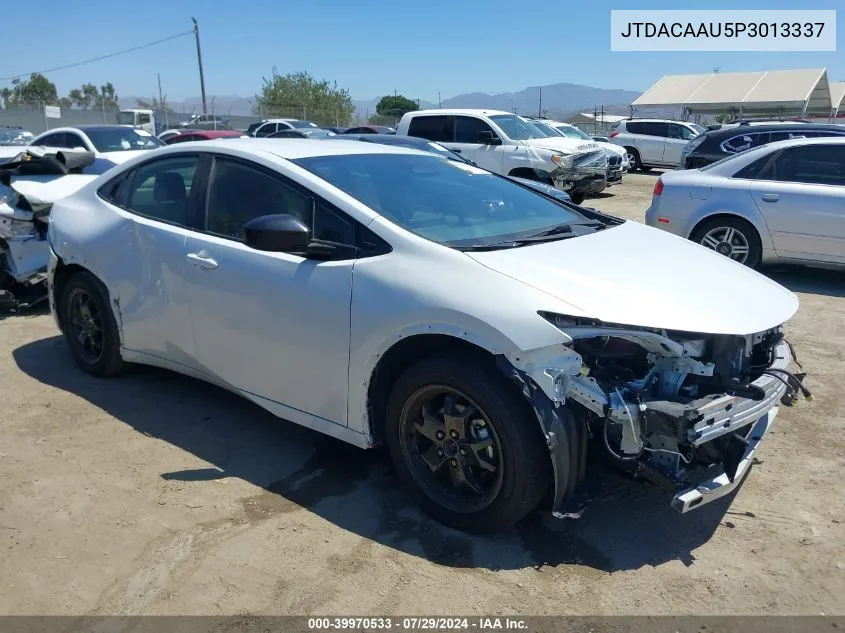 2023 Toyota Prius Le VIN: JTDACAAU5P3013337 Lot: 39970533