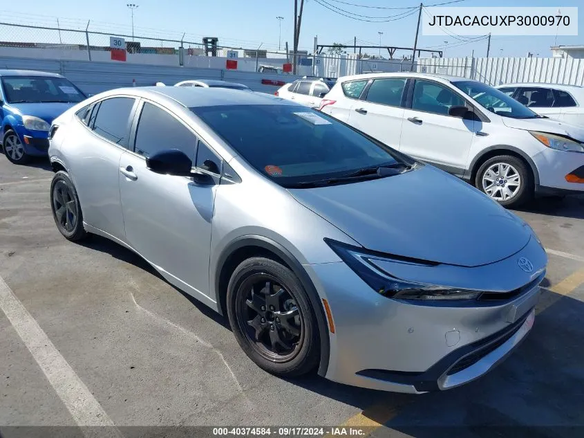 2023 Toyota Prius Prime Se VIN: JTDACACUXP3000970 Lot: 40374584