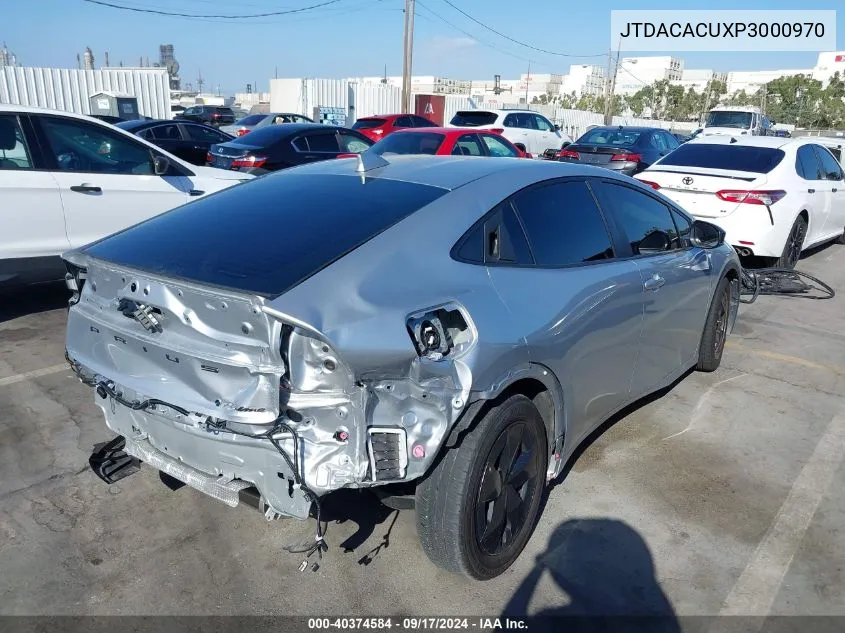 2023 Toyota Prius Prime Se VIN: JTDACACUXP3000970 Lot: 40374584