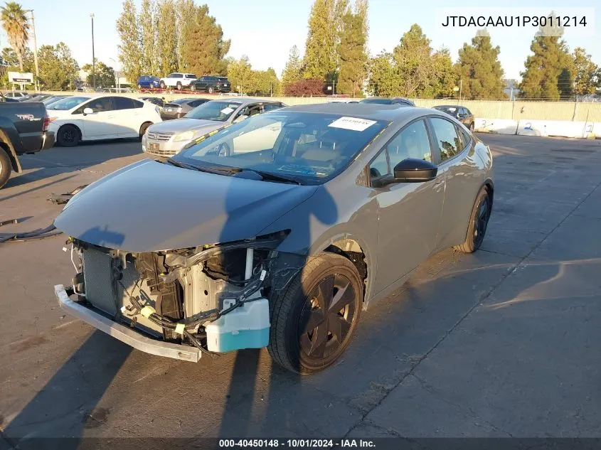 2023 Toyota Prius Le VIN: JTDACAAU1P3011214 Lot: 40450148