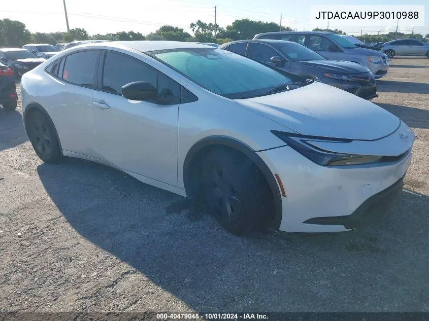 2023 Toyota Prius Le/Xle/Limited VIN: JTDACAAU9P3010988 Lot: 40479045