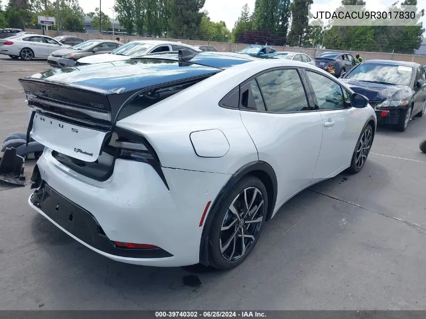 2024 Toyota Prius Prime Xse Premium VIN: JTDACACU9R3017830 Lot: 39740302