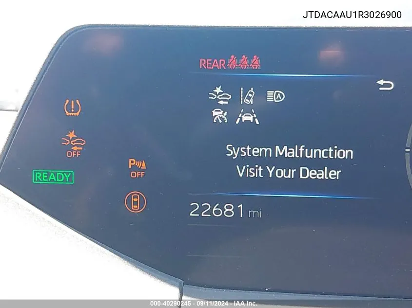 JTDACAAU1R3026900 2024 Toyota Prius Xle