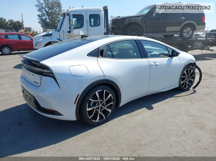 2024 Toyota Prius Prime Se/Xse/Xse Premium VIN: JTDACACU7R3027062 Lot: 40473830