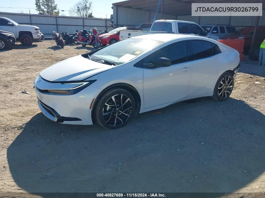 2024 Toyota Prius Prime Xse VIN: JTDACACU9R3026799 Lot: 40827659