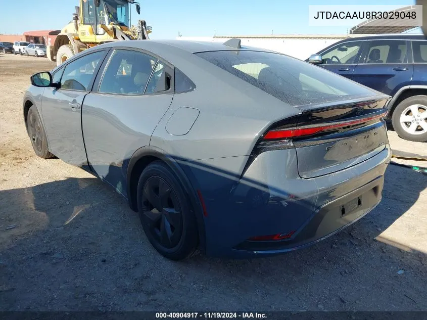 2024 Toyota Prius Le VIN: JTDACAAU8R3029048 Lot: 40904917