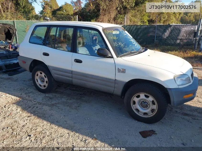 1996 Toyota Rav4 VIN: JT3GP10V1T7002576 Lot: 40661635