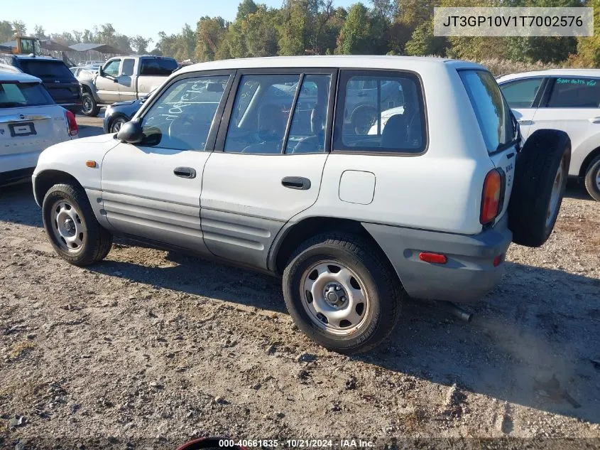 1996 Toyota Rav4 VIN: JT3GP10V1T7002576 Lot: 40661635