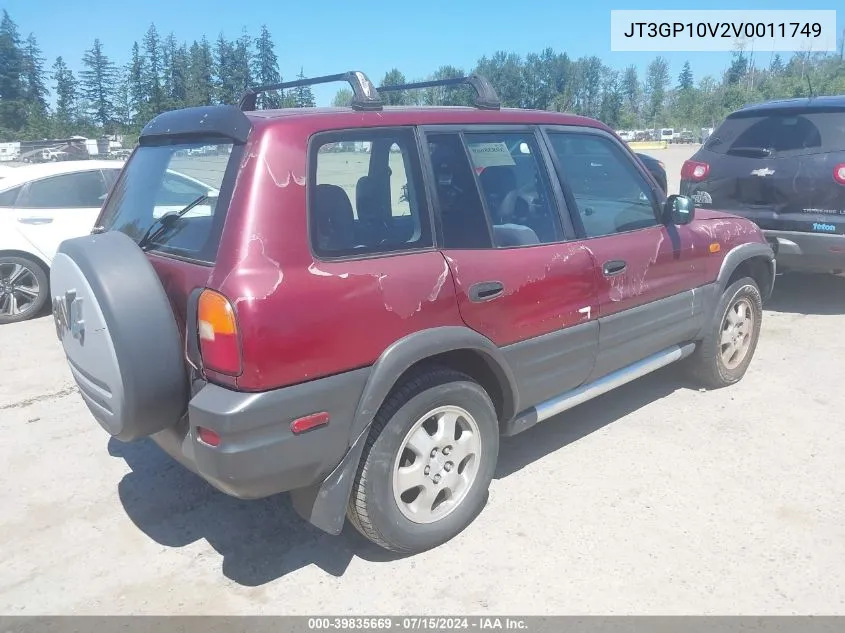 1997 Toyota Rav4 VIN: JT3GP10V2V0011749 Lot: 39835669