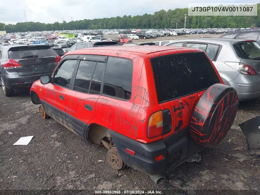 1997 Toyota Rav4 VIN: JT3GP10V4V0011087 Lot: 39983965