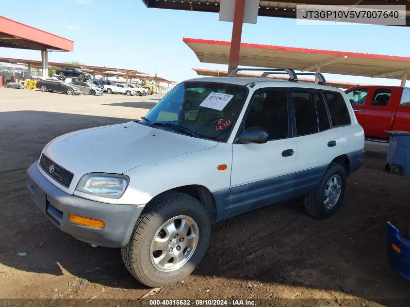 1997 Toyota Rav4 VIN: JT3GP10V5V7007640 Lot: 40315632