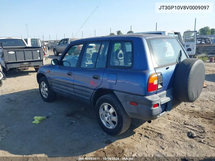 1997 Toyota Rav4 VIN: JT3GP10V8V0009097 Lot: 40593411