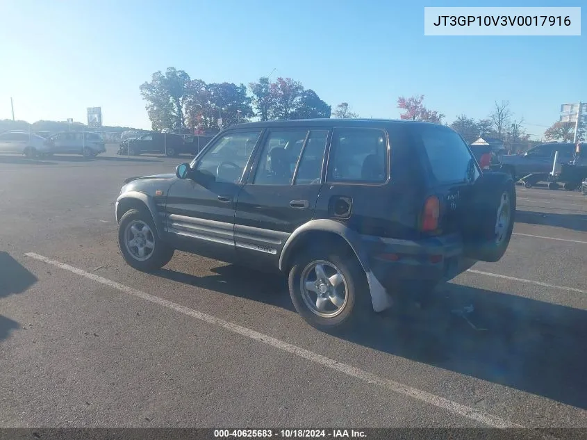 1997 Toyota Rav4 VIN: JT3GP10V3V0017916 Lot: 40625683