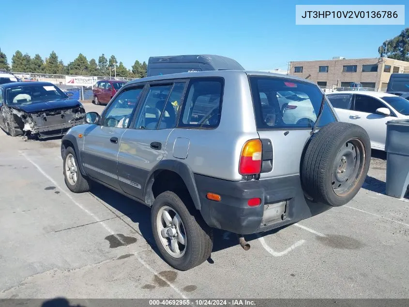 1997 Toyota Rav4 VIN: JT3HP10V2V0136786 Lot: 40692955