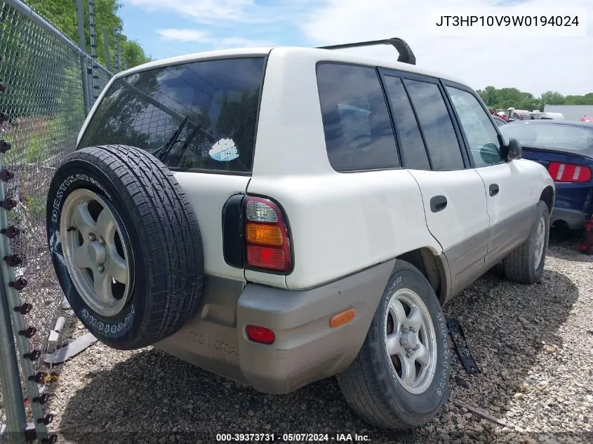 1998 Toyota Rav4 VIN: JT3HP10V9W0194024 Lot: 39373731