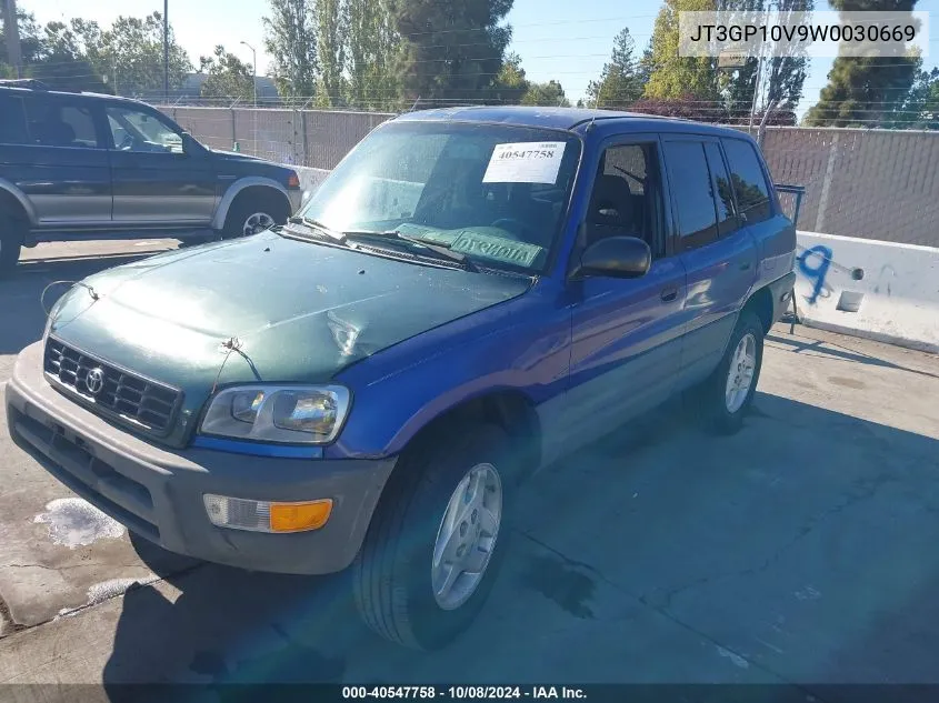 1998 Toyota Rav4 VIN: JT3GP10V9W0030669 Lot: 40547758