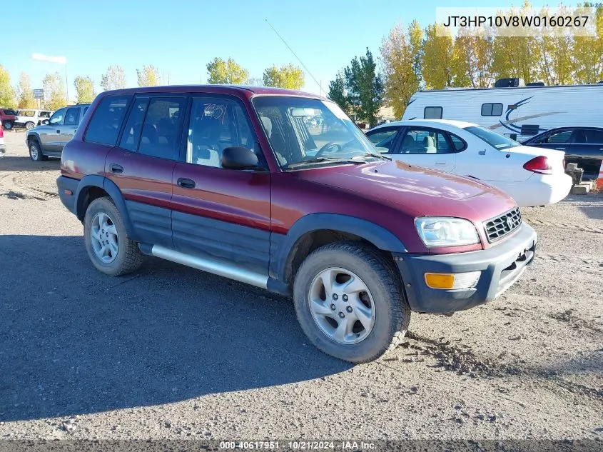 1998 Toyota Rav4 VIN: JT3HP10V8W0160267 Lot: 40617951