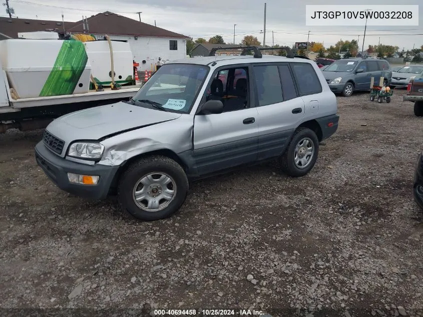 1998 Toyota Rav4 VIN: JT3GP10V5W0032208 Lot: 40694458