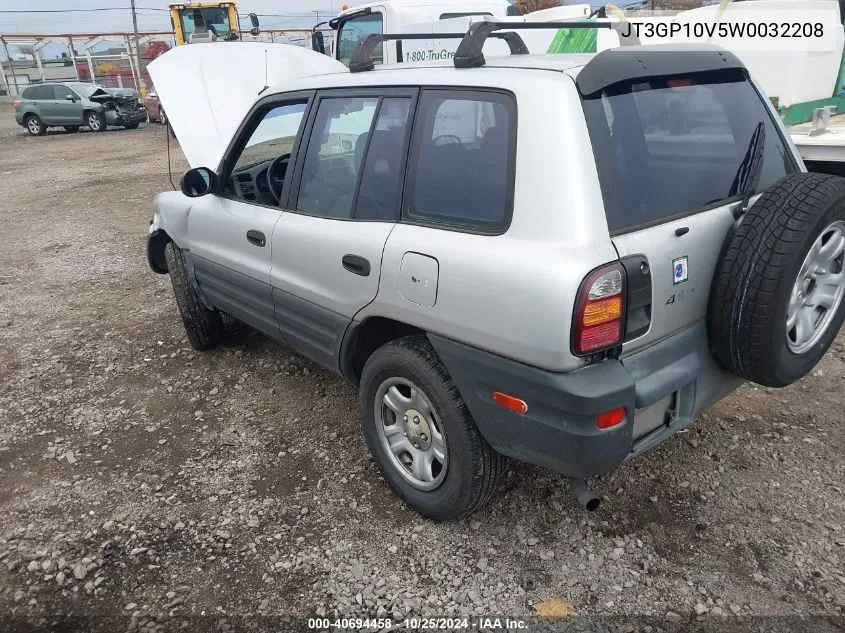 1998 Toyota Rav4 VIN: JT3GP10V5W0032208 Lot: 40694458