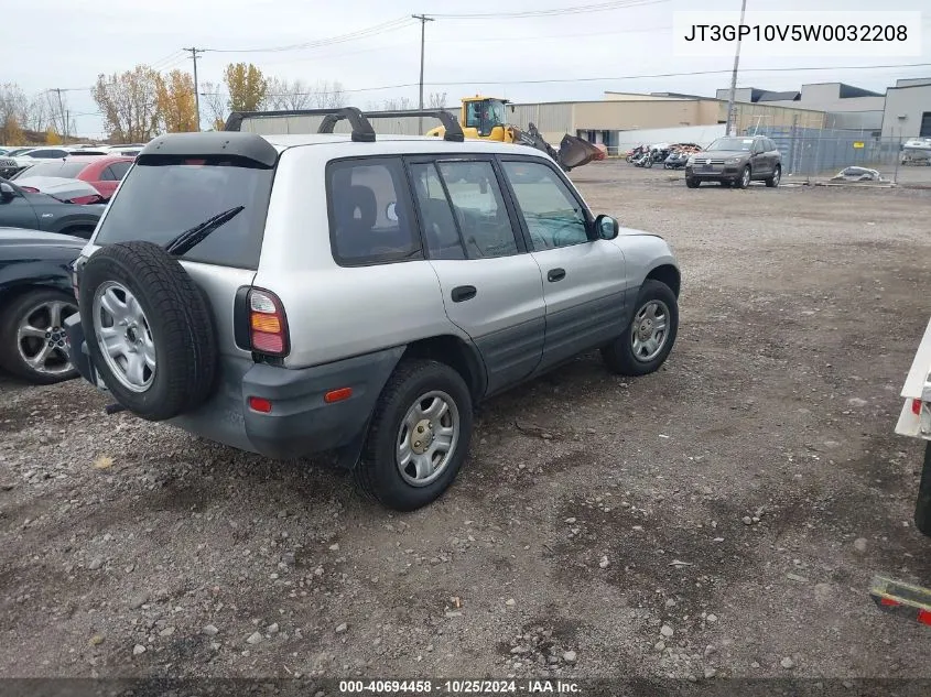 1998 Toyota Rav4 VIN: JT3GP10V5W0032208 Lot: 40694458