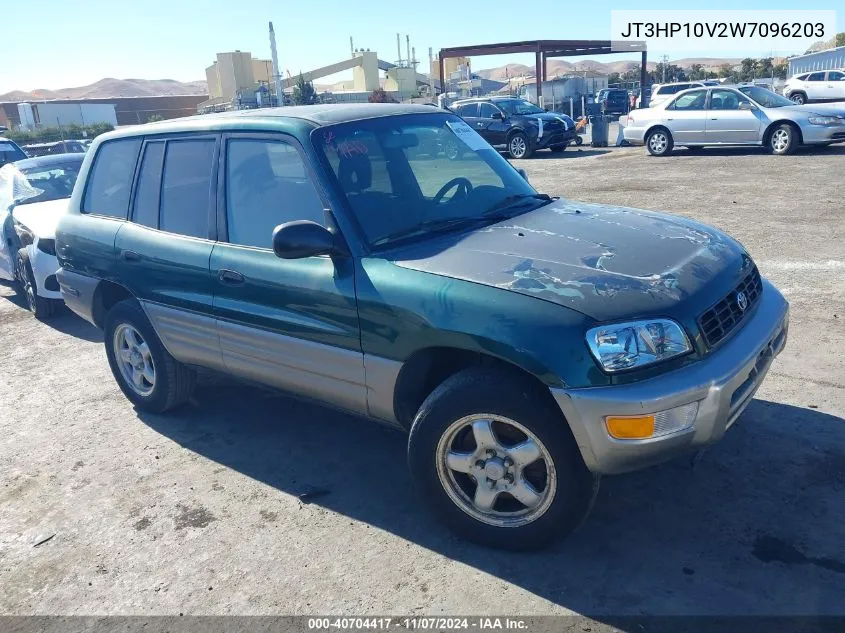 1998 Toyota Rav4 VIN: JT3HP10V2W7096203 Lot: 40704417