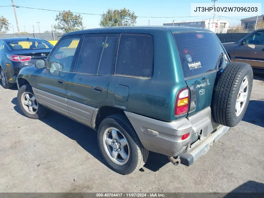 1998 Toyota Rav4 VIN: JT3HP10V2W7096203 Lot: 40704417