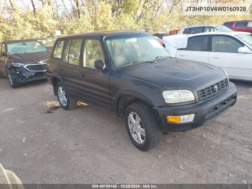 1998 Toyota Rav4 VIN: JT3HP10V4W0160928 Lot: 40709166