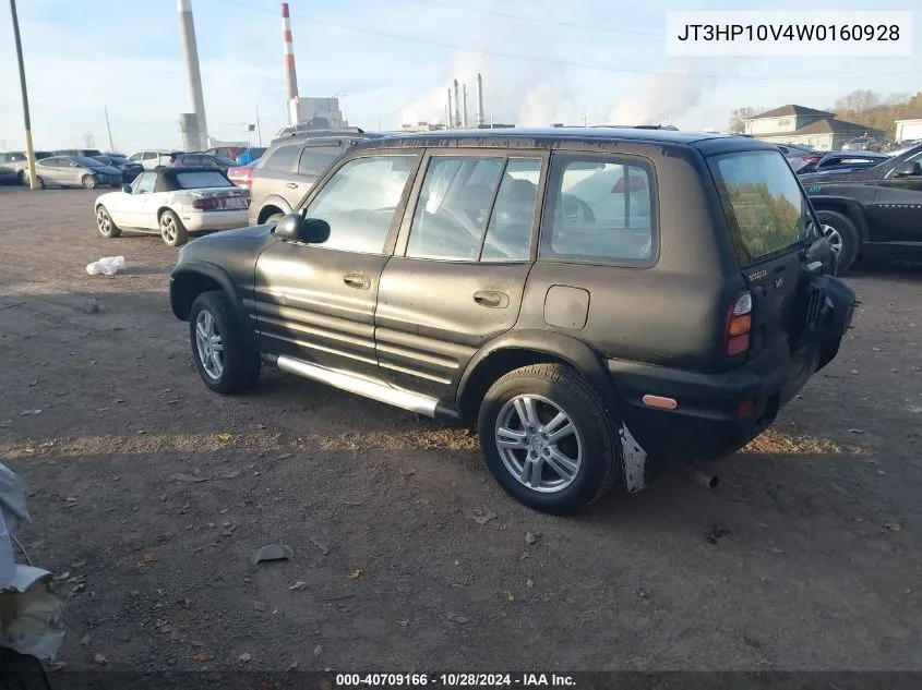 1998 Toyota Rav4 VIN: JT3HP10V4W0160928 Lot: 40709166