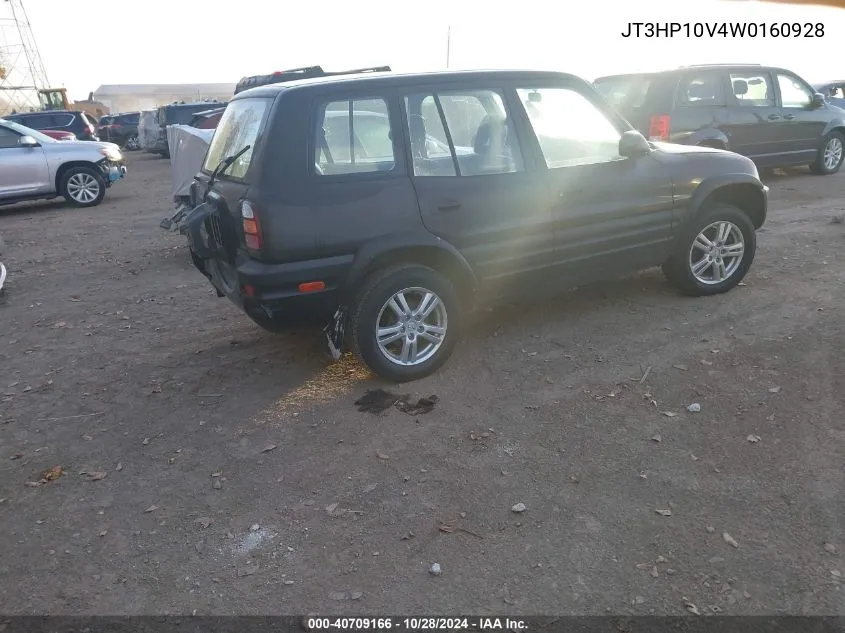 1998 Toyota Rav4 VIN: JT3HP10V4W0160928 Lot: 40709166