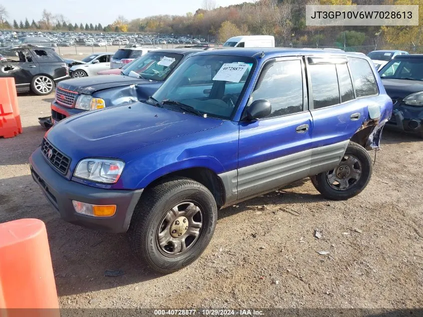 1998 Toyota Rav4 VIN: JT3GP10V6W7028613 Lot: 40728877