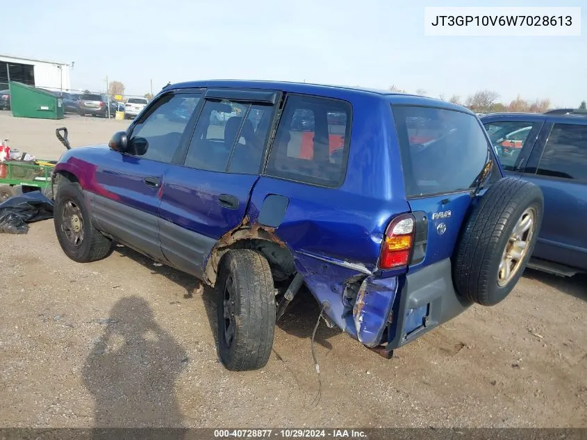 1998 Toyota Rav4 VIN: JT3GP10V6W7028613 Lot: 40728877